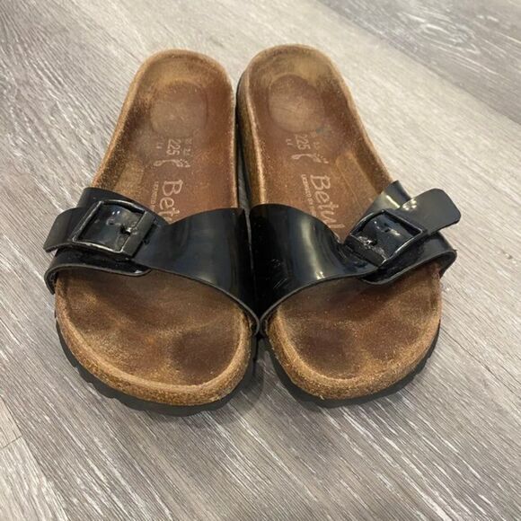 Birkenstock Betula Black Buckle Strap Sandals Women sz 4-4.5‎ - Picture 2 of 7